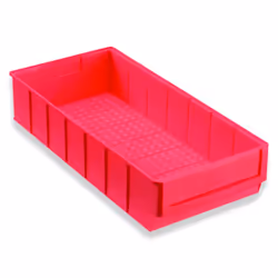 Allit ProfiPlus ShelfBox 400B, Boîte de rangement, Rouge, Rectangulaire, Polypropylène (PP), Monochromatique, Universel