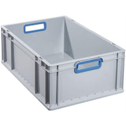 Allit - Bac de manutention poignée ouverte bleu 600 x 400 x 220 mm - 456770