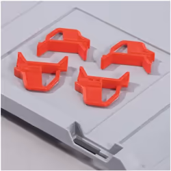 disponible en tant que kit de fermeture coulissante pour couvercles cloche pour une fixation sûre des couvercles couleur : ro ...