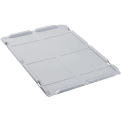 Allit - Couvercle cloche pp L600xl400 mm gris pour caisses de transport gerbables