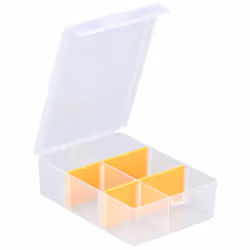 Allit EuroPlus Basic 11/2-4, Boîte de rangement, Transparent, Jaune, Rectangulaire, Polypropylène (PP), Monochromatique, Inté ...