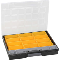 Boîte De Rangement, Europlus Flex 37-13, Noir, 13 Compartiments, En Vrac Allit 457201