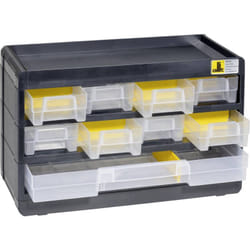 Allit - 458080 Casier de rangement VarioPlus Basic 15 (l x h x p) 300 x 190 x 135 mm noir, jaune 1 pc(s)
