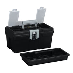 Boîte à outils - ALLIT - Plastique - 4 Compartiments - Noir - 30 cm de Largeur