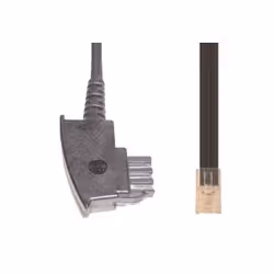 e+p T 180/3, 3 m, TAE, RJ-45, Noir