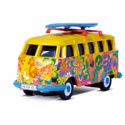 Carson VW T1 Bus Flower Power modèle radiocommandé Moteur électrique 1:87