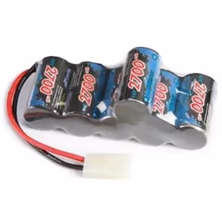 Carson 6x NiMH 2700mAh, Batterie, Noir, Bleu