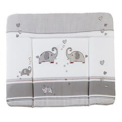 roba 0817S145 matelas à langer Coton, Polyester Gris, Blanc Plat