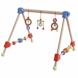 roba 98810 gymnase et tapis d'éveil pour bébé Polyester, Bois Multicolore Tapis de gymnastique pour bébé