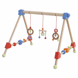 roba 98810 gymnase et tapis d'éveil pour bébé Polyester, Bois Multicolore Tapis de gymnastique pour bébé