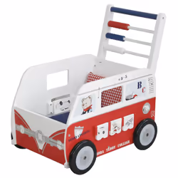roba 98852, 4 roue(s), Panneaux MDF, Bois, Rouge, Blanc