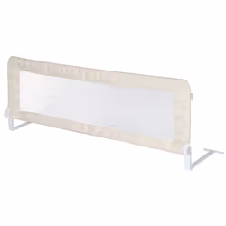 roba 1560, 102 cm, Métal, Plastique, Polyester, Barrière de lit pliable, Beige, Blanc