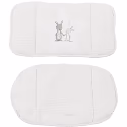 roba Fox &amp; Bunny, Set de siège pour chaise haute bébé, Gris, Coton, Polyester, Polyester, Image, 30 °C