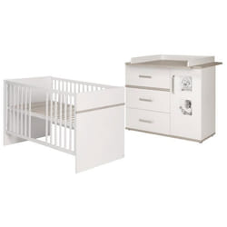 Ensemble Chambre Bébé ROBA Moritz - Lit 70x140 cm + Commode à Langer