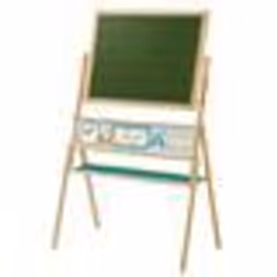 Tableau enfant - ROBA - ABC Eule - Bois - Double Face Magnétique - 69x42x112 cm