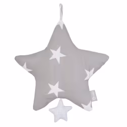roba Little Stars, Lalelu, Polyester, Coton, Gris, Blanc, 270 mm, 270 mm, 50 mm