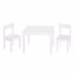 ROBA Ensemble Table + 2 Chaises Enfants - Little Stars - Motif Étoiles - Table de Jeu et dApprentissage - Blanc
