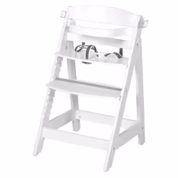 roba Sit Up Fun Chaise haute traditionnelle Siège rigide Blanc