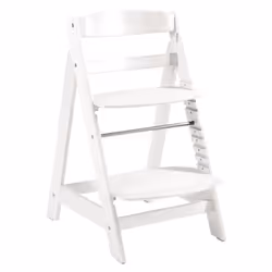 roba Sit Up Click Chaise haute traditionnelle Siège rigide Blanc