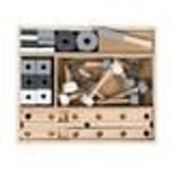Jeu de Construction en Bois - ROBA - 48 Pièces - Boîte à Outils - A Partir de 3 Ans
