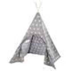 ROBA Tente de Jeu Little Stars - Tippi Tente Exterieur / Intérieur pour Enfants - Imprimé Étoiles - Gris
