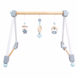 roba Portique d'éveil de bébé miffy, Tapis de gymnastique pour bébé, Barre d'activités, Panneaux MDF, Polyester, Bois, Bleu, ...