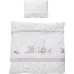 ROBA Parure de lit Bébé Sternenzauber réversible - Housse de Couette 80x80 cm + Taie 40x35 cm