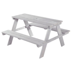 Table pique-nique enfants ROBA Outdoor+ en bois massif - Gris