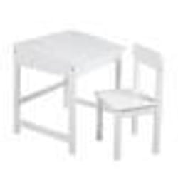 Bureau Bébé - Enfant ROBA - Blanc - Avec Chaise et Espace de Rangement