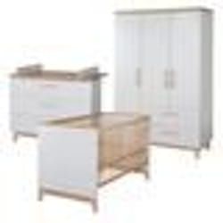 ROBA Chambre Bébé Complète Caro - Lit 70x140 + Commode à Langer + Armoire (I)