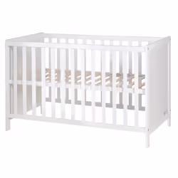 roba Beistellbett Universal 60x120cm, Lit bébé, Garçon/Fille, Contre-plaqué, Blanc