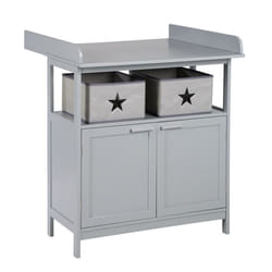roba 'Hamburg' table à langer Panneau de fibre haute densité (HDF), Plastique, Bois Gris