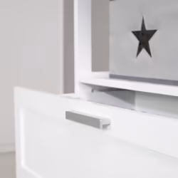 roba 'Hamburg' table à langer Panneau de fibre haute densité (HDF), Plastique, Bois Blanc