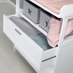 roba 'Hamburg' table à langer Panneau de fibre haute densité (HDF), Plastique, Bois Blanc - Vue supplémentaire 4