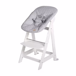 roba 75063WEV230, Chaise haute multifonctionnelle, Siège rembourré, Gris, Blanc, Monochromatique, 9 kg, Garçon/Fille