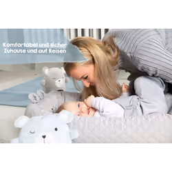 roba 307100V230 lit pliant pour bébé Gris