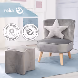 roba Style Oreiller pour bébé Gris