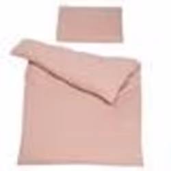 ROBA Parure de Lit Bébé Bio Lil Planet - Housse de Couette 100x135 + Taie dOreiller 40x60 - Rose