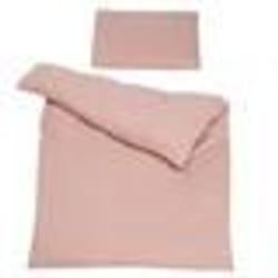 ROBA Parure de Lit Bébé Bio Lil Planet - Housse de Couette 100x135 + Taie dOreiller 40x60 - Rose