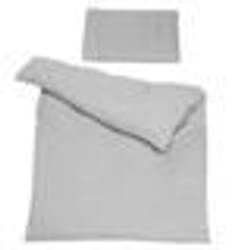 ROBA Parure de Lit Bébé Bio Lil Planet - Housse de Couette 100x135 + Taie dOreiller 40x60 - Gris Argenté