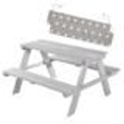 Table de Pique-Nique Enfants - roba - Picnic for 4 - Bois Massif - 2 Coussins Inclus - Extérieur