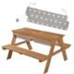 Table Sable et Eau - ROBA - Play OUTDOOR + - Bois massif - 2 Coussins - Résistante aux intempéries
