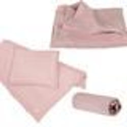 Coffret Bébé Bio Lil Planet - ROBA - Linge de Lit + Drap Housse + Couverture - Rose