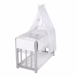roba 289149TPS209, Lit bébé, Garçon/Fille, Panneaux MDF, Gris