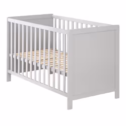 roba 0176TP, Lit bébé, Garçon/Fille, Panneaux MDF, Gris