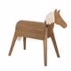 Cheval dExtérieur - ROBA - Grand Cheval de Jardin - Bois Massif - Teck - 2 en 1