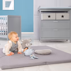 roba ' style' Matelas pour bébé Gris