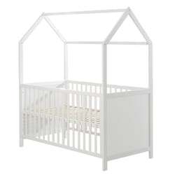 roba 203121WEFS Lit pour bébé Lit bébé Panneaux MDF, Bois Blanc