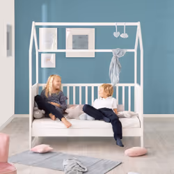 roba 203121WEFS Lit pour bébé Lit bébé Panneaux MDF, Bois Blanc - Vue supplémentaire 4