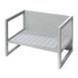 ROBA Banquette Enfant Réglable à 2 Hauteurs dAssise - Convertible en Table - Style Campagne - Gris